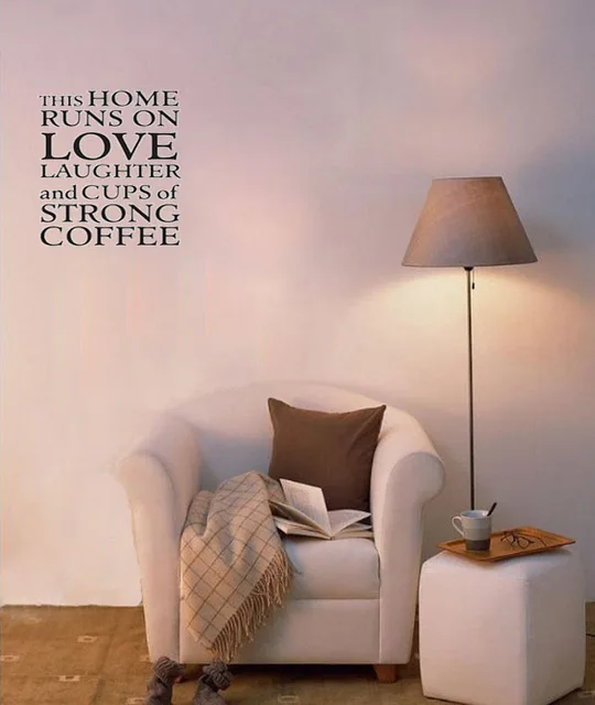 Love Laughter Friend Are Always Welcome Wall Quote Decals Runs On Love Laughter Lots Of Caffeine Mug