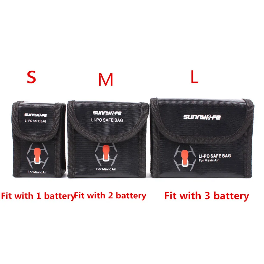 

Sunnylife Battery Storage Bag Protection Case Anti-explosion Case for DJI Mavic Air Battery Drone Accessories