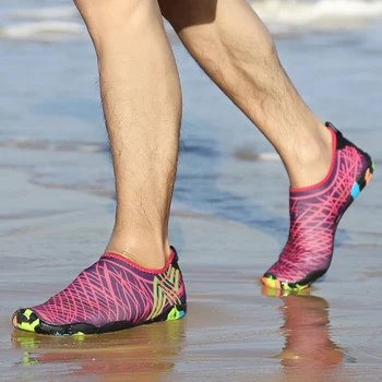 

Adult Unisex Flat Water Shoes Outdoor Swimming Soft Cushion Beach Shoes Seaside Diving Elastic Shoes Walking Lover Yoga Shoes