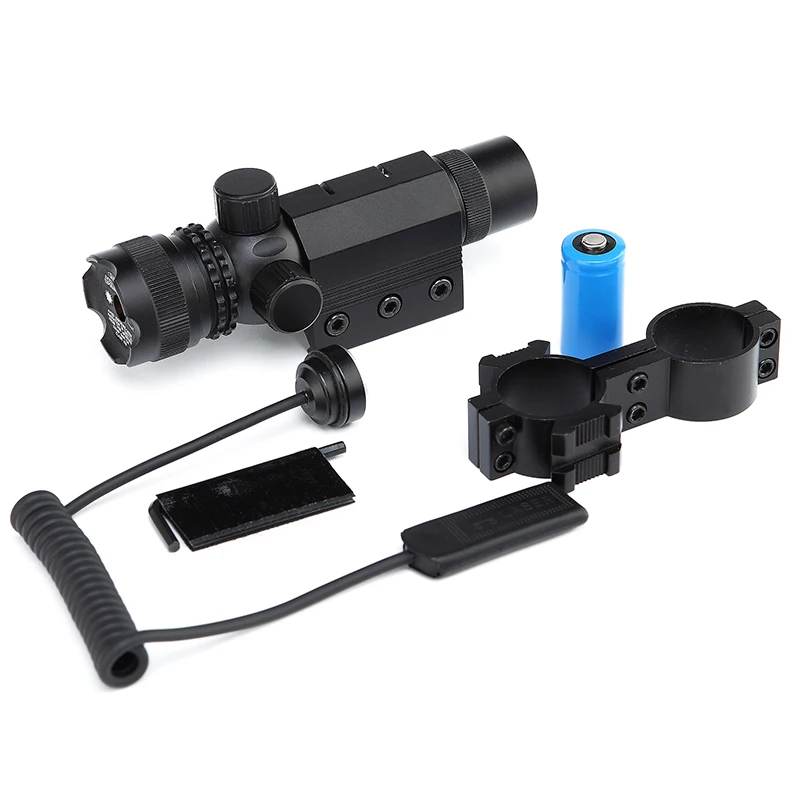 HTEN Tactical 1 5mW Mini Red Dot Laser Sight and Scope For Gun Rifle with Long Rat Tail High