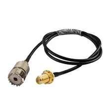 Радиочастотный коаксиальный кабель SMA female to UHF SO239 PL259 female RG58 50 см