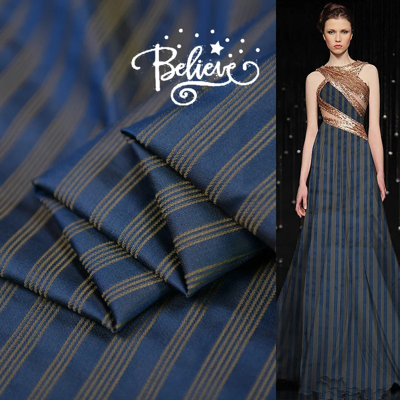 19 летняя Новинка 150 см 30momme шелк с принтом Dupion ткань для женского платья полосатая ткань для шитья своими руками распродажа