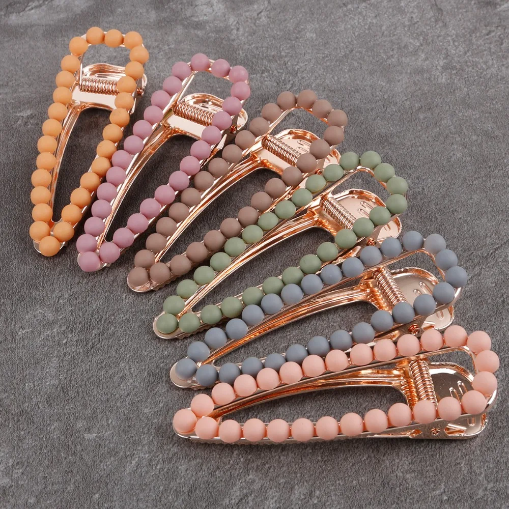 1 шт./пакет 8 мм Корейский простой скраб жемчужная заколка Morandi цвет металлические шпильки модные украшения для женщин аксессуары волос