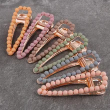 1 шт./пакет 8 мм Корейский простой скраб жемчужная заколка Morandi цвет металлические шпильки модные украшения для женщин аксессуары волос