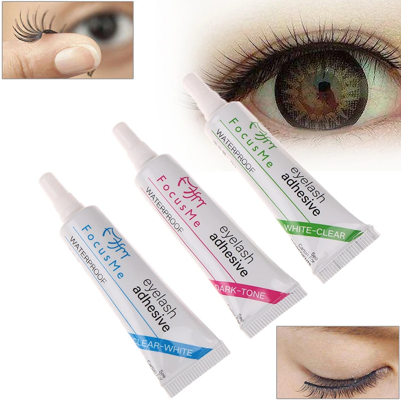 

1Pc Black White Clear Waterproof False Eyelashes Makeup Adhesive Eye Lash Glue