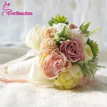 Букеты невесты в деревенском стиле свадебные искусственные цветы для свадьбы брошь букеты Buque de noiva вне свадьбы