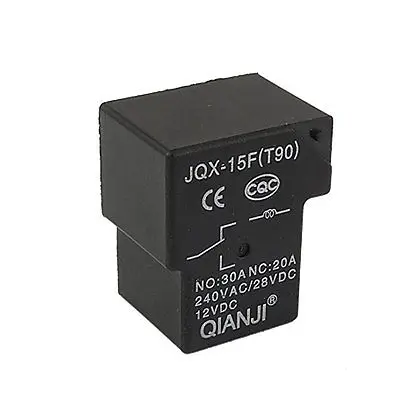 

JQX-15F Electromagnetic Relay 12V DC COIL 30A 240V AC / 20A 28V DC