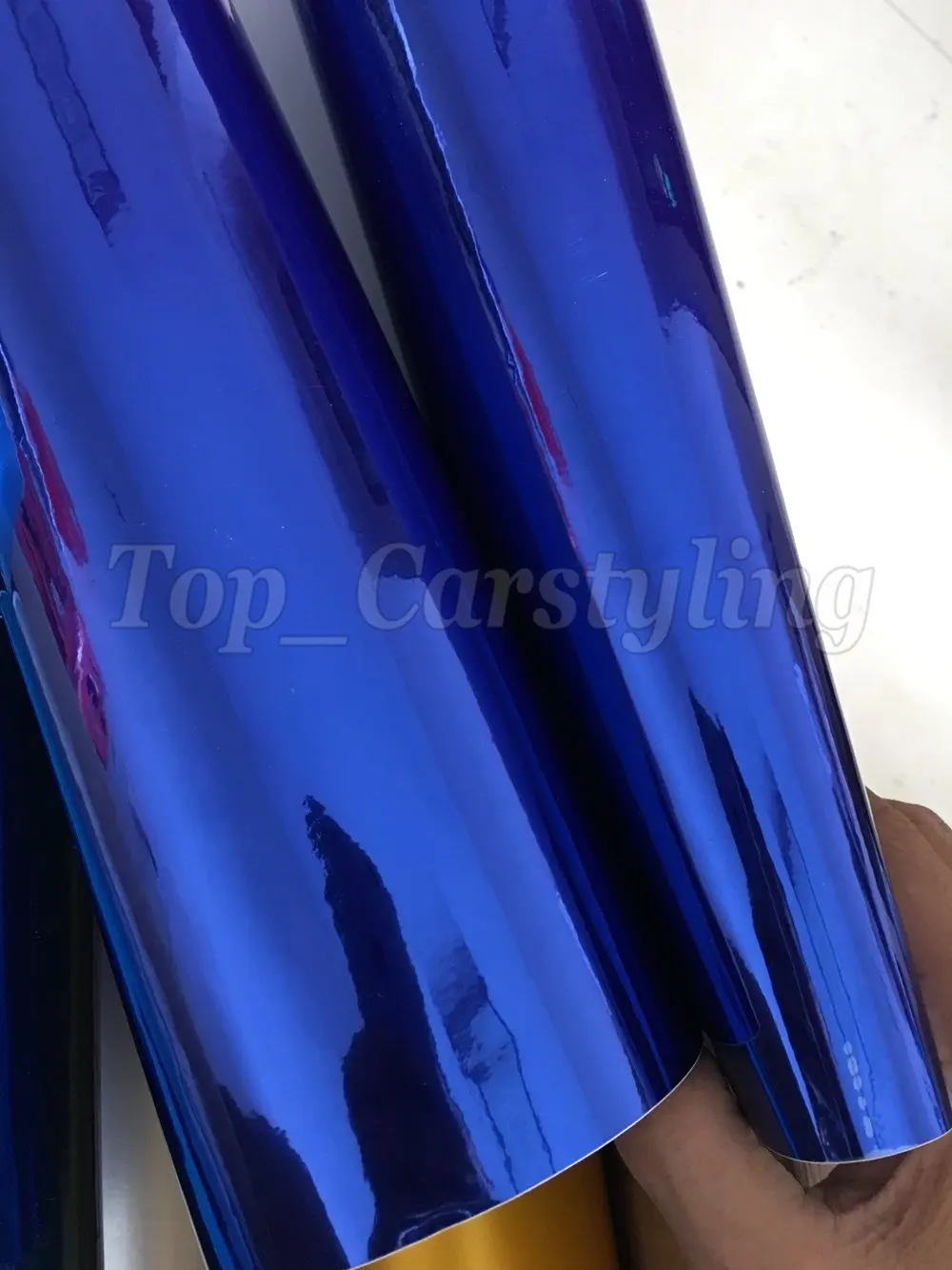 chrome blue mirror stm hexis car wrapping film high stretchable flexible (8)