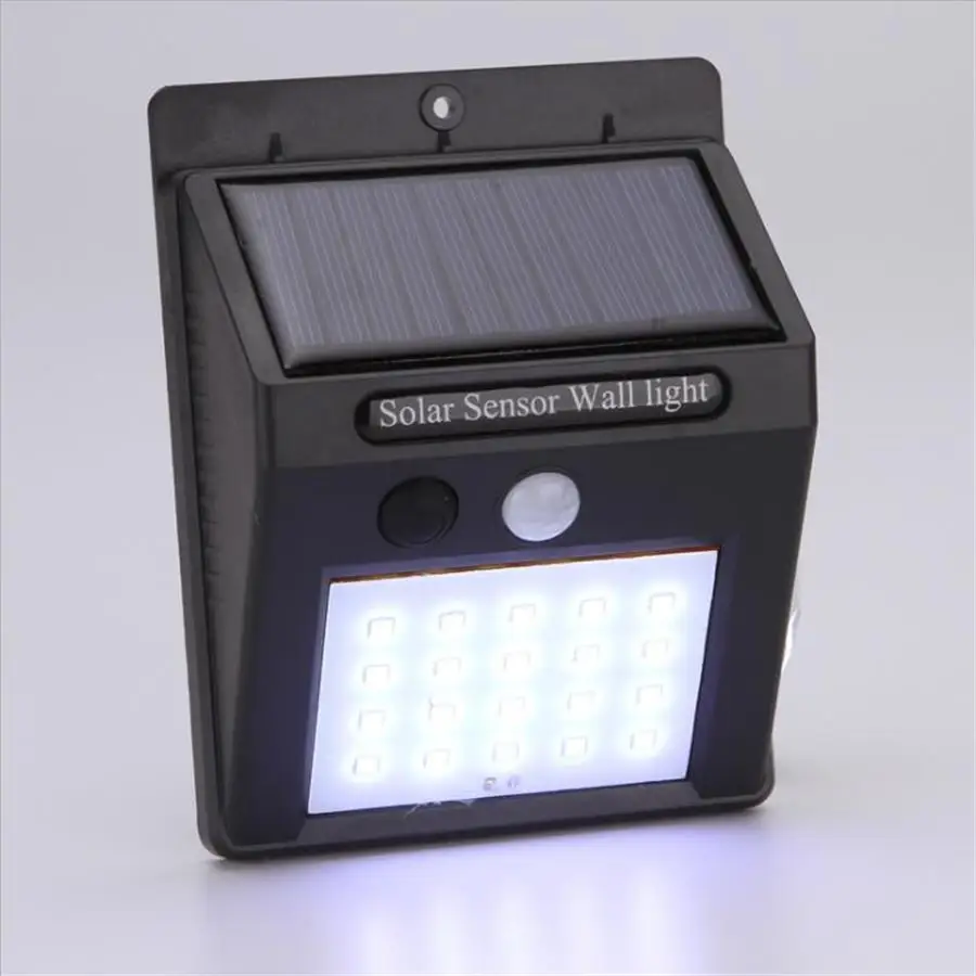 Kopen BUYBAY Merk LED Solar Light Outdoor Veranda Verlichting PIR Motion Sensor Solar lamp Garden Wall Yard Dek Veiligheid Verlichting 20 LEDs