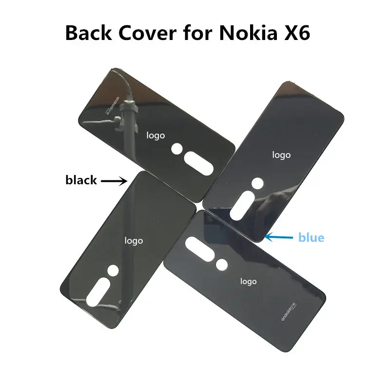 Оригинальная новая задняя крышка для Nokia X5 батареи Корпус стеклянная панель X6