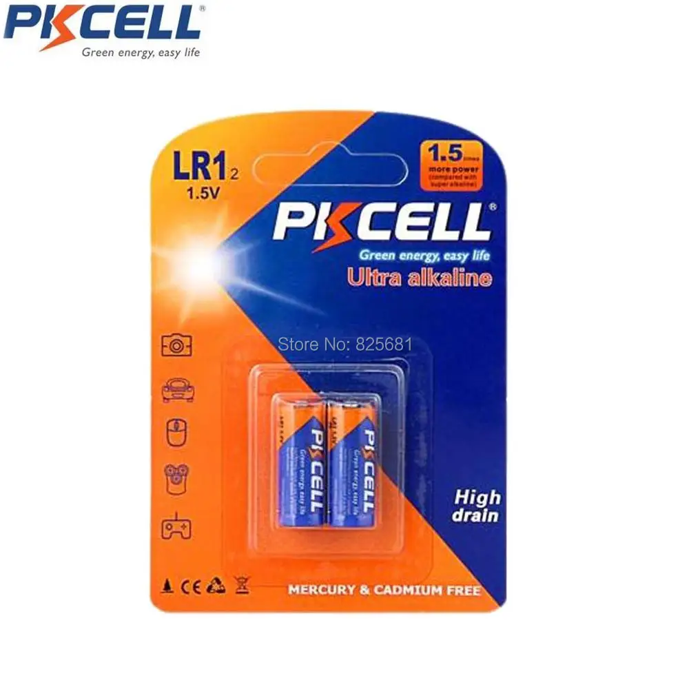 2PC PKCELL C SIZE LR14 Battery AM2 CMN1400 E93 Super Alkaline Batteries  1.5v For Smoke Detector LED Lights Shaver Wireless