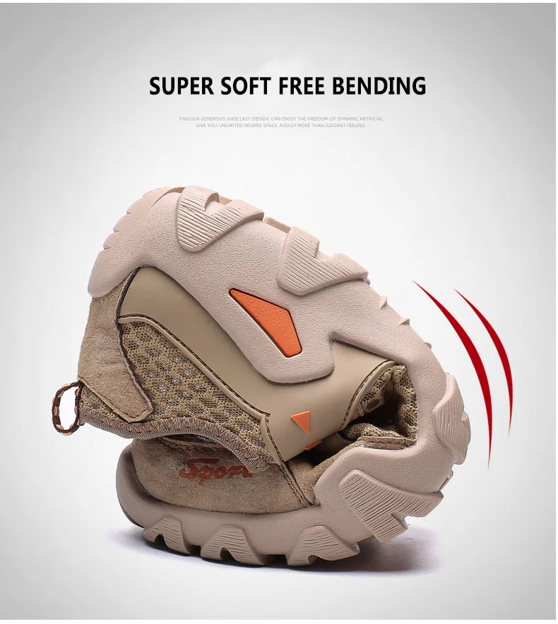 Men Outdoor Sneakers Breathable Anti-skid Hiking Shoes Summer Quick Dry Hiking Sandals for Man Trekking Trail Water Shoes (9)