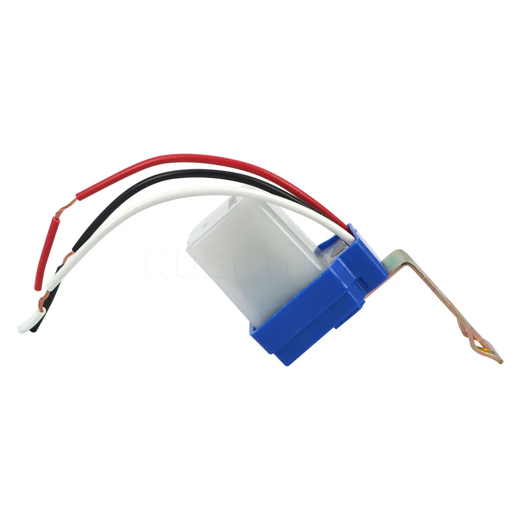 Kebidumei горячий фотоэлемент уличный светильник фотопереключатель датчик AC DC 220V 10A автоматический переключатель датчика включения белый и синий