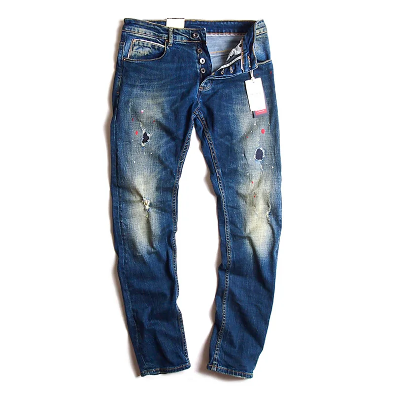 mens jeans brand luxury high quality jeans men fashion casual slim fit