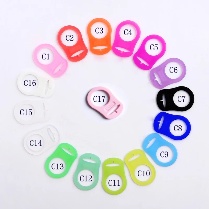 Online 1 Pcs Bayi Dot Pemegang Adaptor Cincin Silikon MAM Dot Klip Atase Sucette NUK Puting Penenang Chupeta untuk BEBE