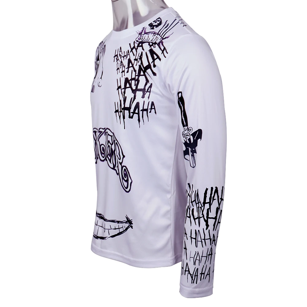 Suicide Squad Men's Compression T-Shirt Harley Quinn Joker Deadshot Raglan 3D Printed Long Sleeve Tops Tee Halloween Party Prop (8)