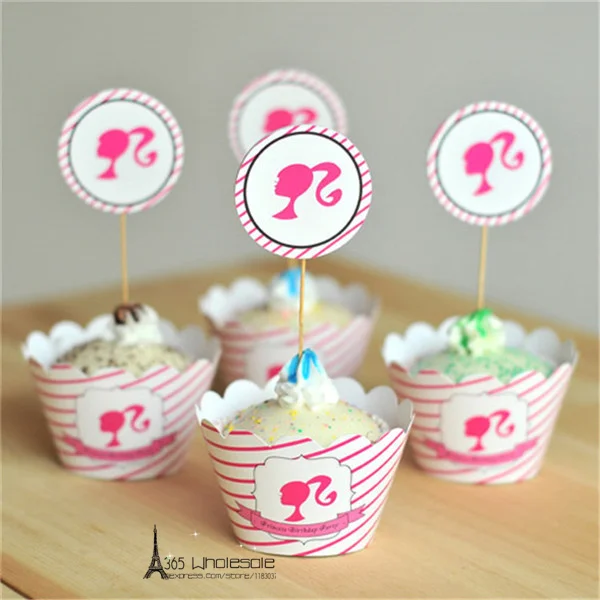 Cupcake DIY Materials Pink Lady Style - Front
