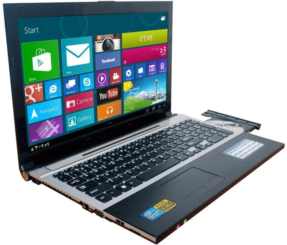 Meilleur 8g RAM + 30g SSD et 1000 gb HDD 15.6 pouces 1920*1080 p FHD Intel Core i7 Ordinateur Portable Windows 10 Notebook pc avec DVD RW Pour Home Office