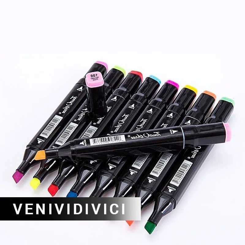 

Best Multicolor 168 Colors Marker Pen Double-headed Nib painting Art school Horticultural Landscape Design