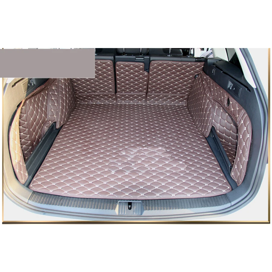 

lsrtw2017 5d fiber leather leather car trunk mat for volkswagen passat Variant b8 2015 2016 2017 2018 2019 2020 Passat GT