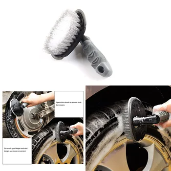 

Car Tyre Cleaning Brush T-Type Multifunctional Wheel Hub Brush Car Washing Tool Cleaning Brush Wheel Rims Washing Scrub Brush