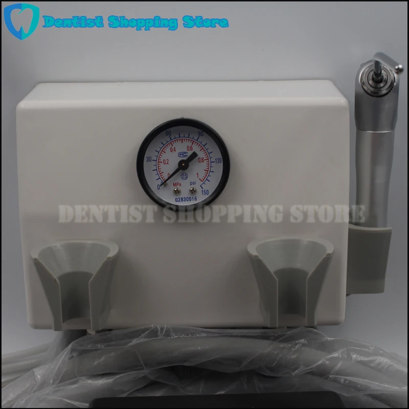  Dental Mobile Unit Wall Type Hanging Dental Lab Portable Turbine Unit Handpiece Testing