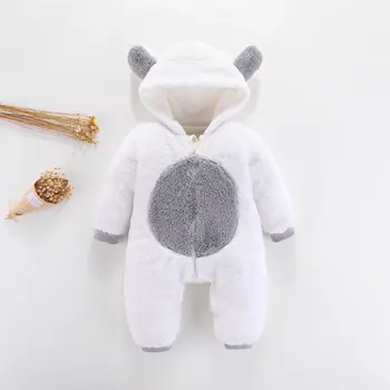 

Spring Autumn Baby Romper newborn Hooded Cartoon Jumpsuits Infanats Cute Clothes Toddler Boys Girls Polyester Climbing Outwear