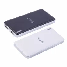 2017 10000mAh powerbank Rechargeable Battery Qi Wireless Charger USB Charging Pad For iphone6s 7 samsung s6 s7