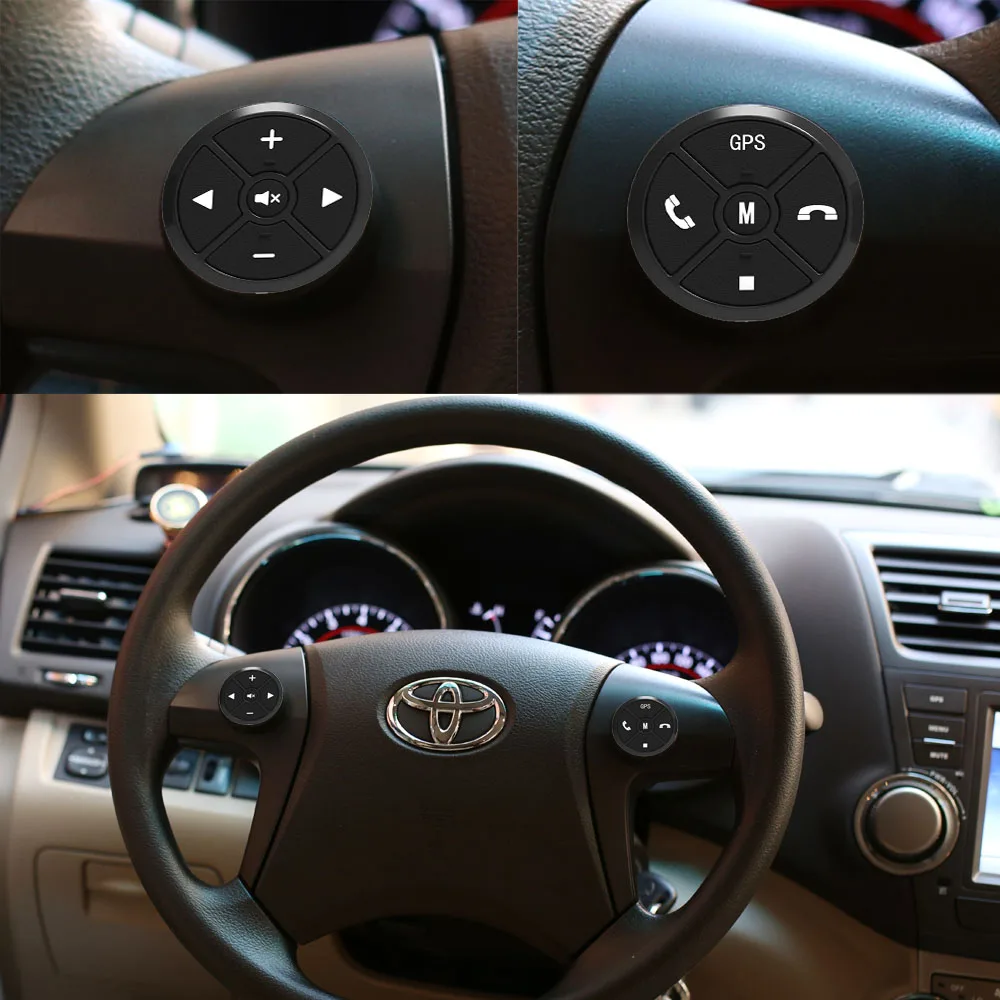 Ультратонкое Беспроводное Автомобильное рулевое колесо с дистанционным управлением Android двойной Din автомобильный Радио плеер Универсальная Мода третьего поколения