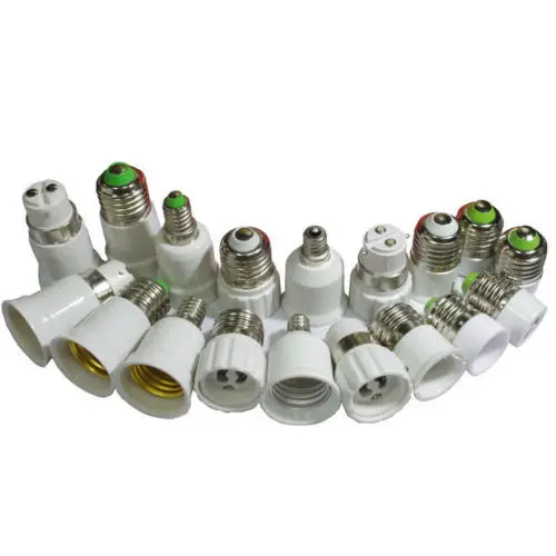 Адаптер E12/E14/E27/B22/MR16/GU10 для светодиодсветильник лампы|converter slide|converter nikonconverter ntsc to
