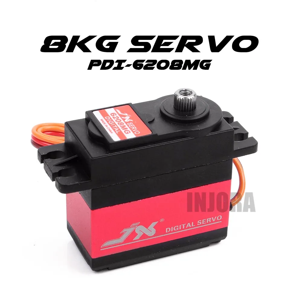 1PC JX PDI-6208MG Metal Gear 8kg Torque Digital Coreless Servo for RC Car Model