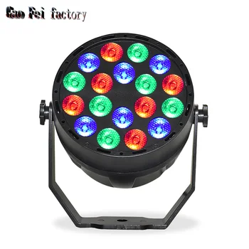

Led Par Light 18X3W High Power Rgb/Led Par Light With Dmx512 Master Slave Led Flat Dj Equipments Controller