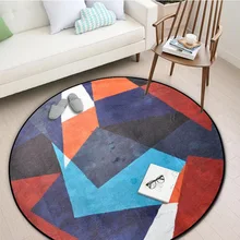 Геометрическая круглая плитка цвет блок вход коврик под дверь спальни ванная комната Нескользящие износостойкие коврики кухня ветер коврики