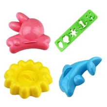 4 шт./компл. форма для риса коробка для обедов с мультипликацией кролик Дельфин овощей форма для бисквита торт инструмент для изготовления суши риса пресс для приготовления равиоли пресс-форм