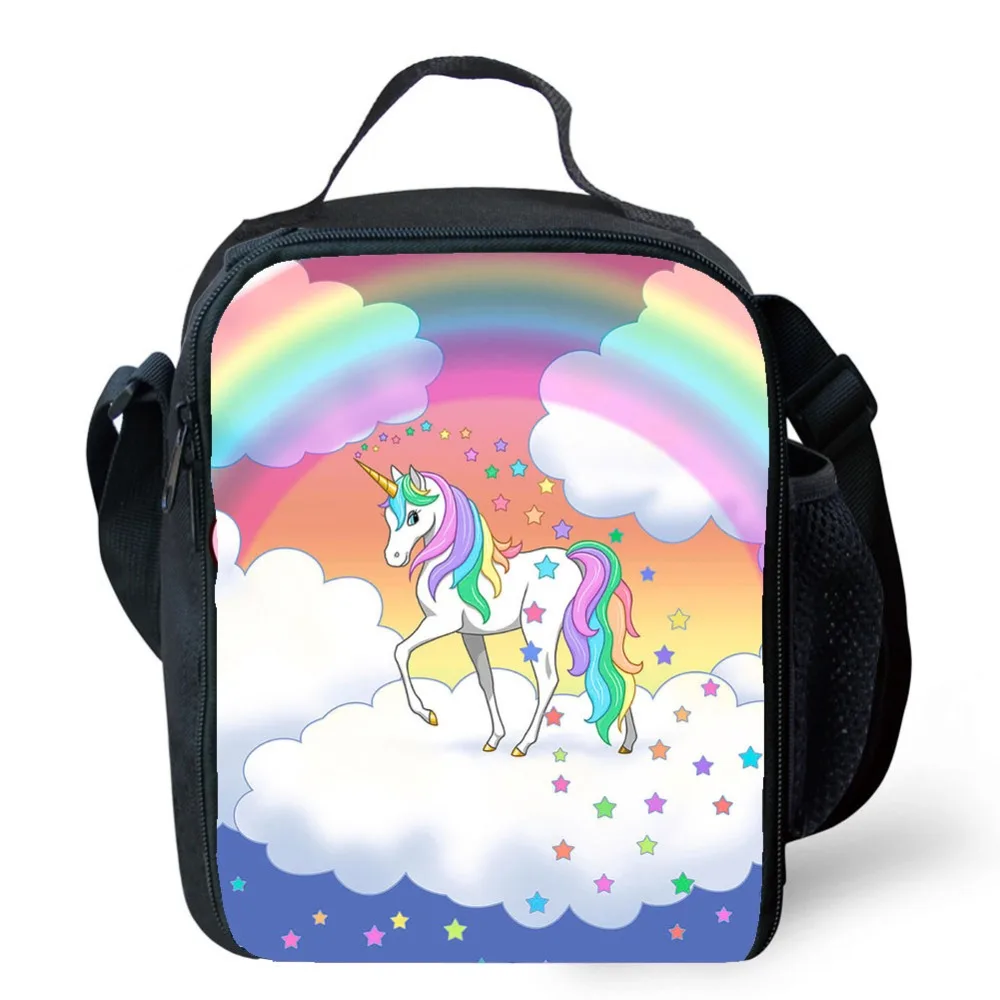 Hello Unicorn Lunch Bag Oxford Food Preservation Organizer Picnic Lunch Bags Fresh Fruit Insulation Pouch Cooler for Kids girls (4)