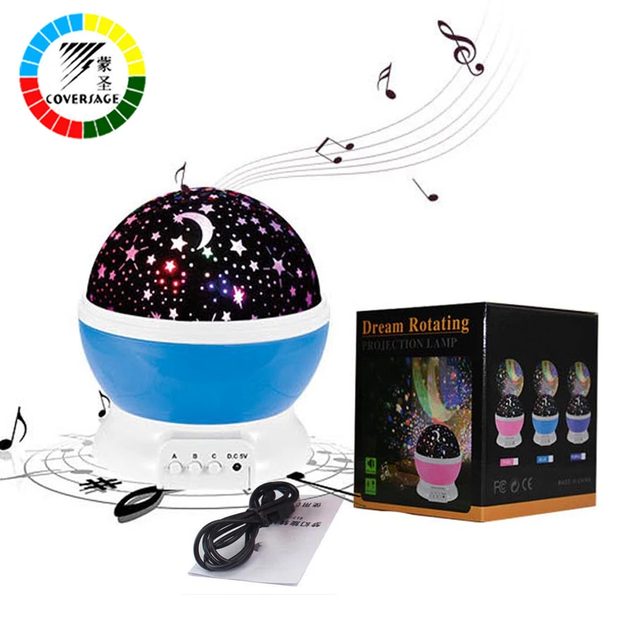 Coversage Music Rotating Night Light Projector Spin Starry Star Master Children Kids Baby Sleep Romantic Led USB Lamp Projection цена Coversage Music Rotating Night Light Projector Spin Starry Star Master Children Kids Baby Sleep Romantic Led USB Lamp Projection цены онлайн