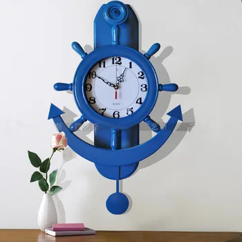 

Large Wall Clock Saat Clock Reloj Digital Wall Clocks Duvar Saati Horloge Murale Reloj de pared Klok Mediterranean Quartz Watch