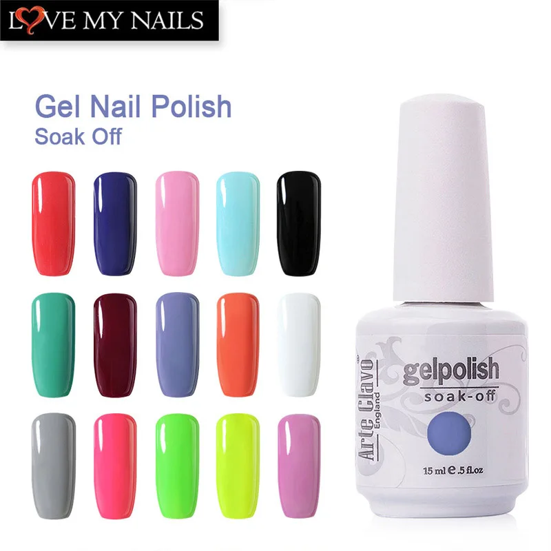 Arte Clavo 15ml UV Gel Nail Manicure UV Nail Polish Winter Color Soak Off Gel Polish Permanent Varn