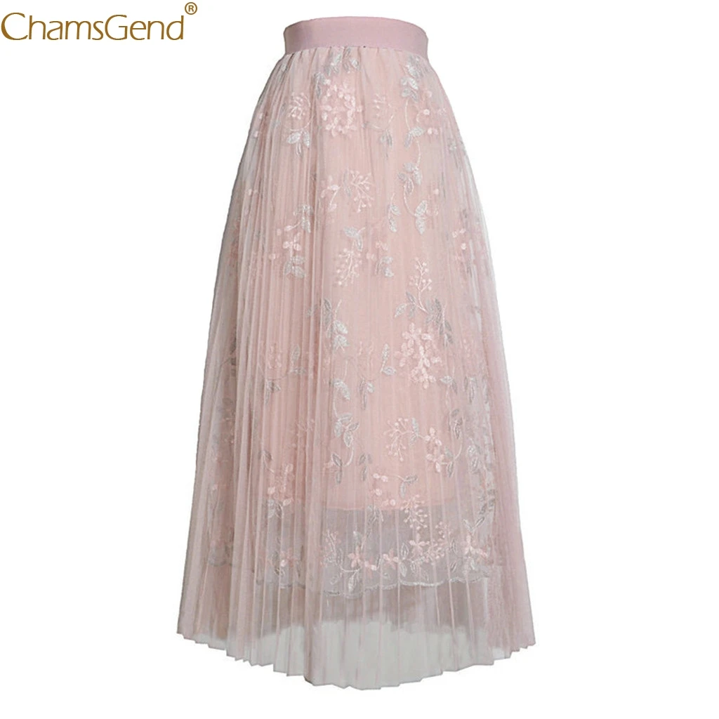 Девушки большие качели длинные юбки из тюлевой ткани Женская Макси юбка s плиссированная юбка размера плюс юбки женские юбки-пачки с высокой талией женские повседневные