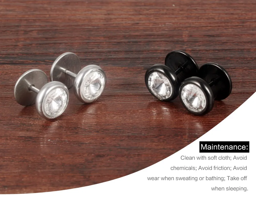 Orecchini A Perno Inox Orecchini A Cerchio Rotondi In Acciaio - Foto 3