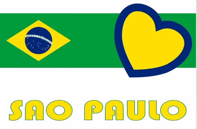 sao paulo love brazil brazilian large indoor outdoor flag 3 x 5