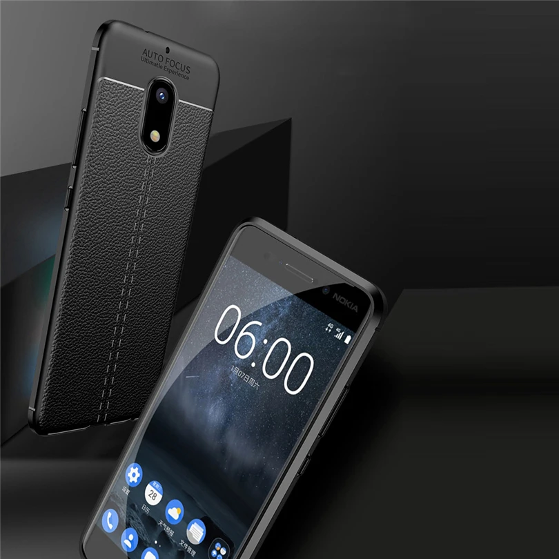 Ударопрочный легкий Чехол из ТПУ для Nokia 1 2 3 5 6 7 8 Кожаные чехлы с узором 2018 Plus 9 dye |