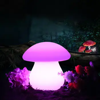 

HiMISS 16 Colors Change LED Mushroom Shape Table Light with Remote Control for Decor