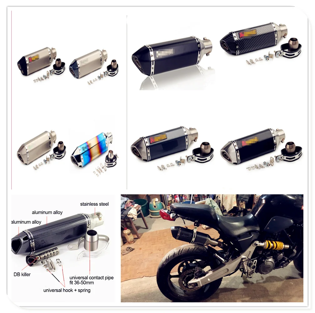 

Motorcycle Exhaust pipe Muffler DB killer for Mercedes Benz GT GLS S65 W204 Tundra W124 AMG GLE S560e CLK63 R Hyundai Solaris