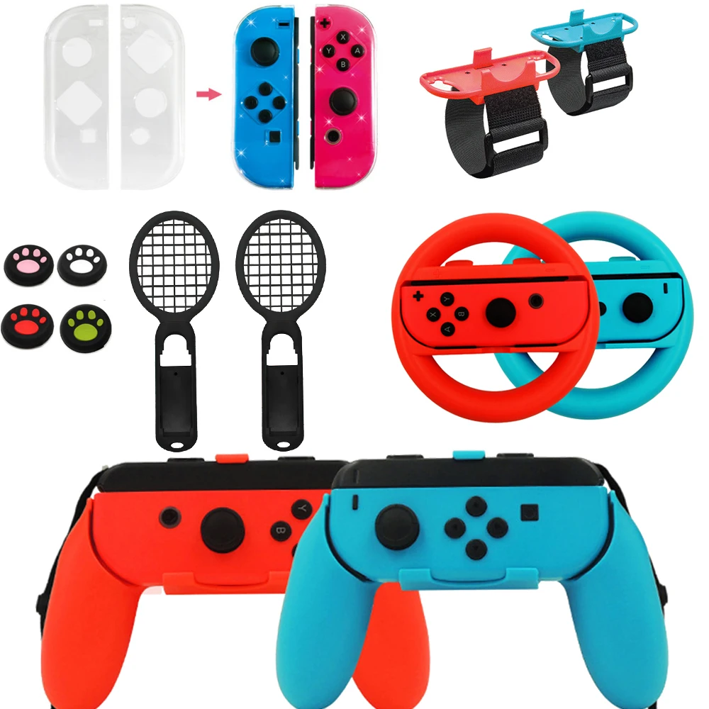 9 в 1 Набор аксессуаров для nintendo Switch с колесиком руля Nintendo switch ручки силиконовый
