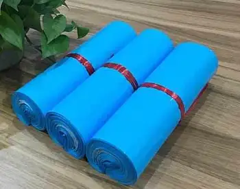 

200pcs/lot Blue Courier Bags Self-Seal Adhesive Storage Bag 14 Wire Matte Material Envelope Mailer Postal Mailing Bags