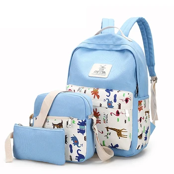 

Cute School Backpack Brand 3 pcs/set Women Backpacks Star Printing School Bags For Teenager travel bag sac a dos Mochila Escolar