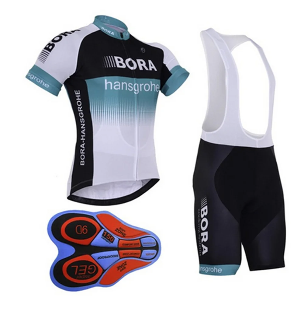 New team BORA cycling jersey bike shorts set Ropa Ciclismo quick dry mens pro cycling wear bicycle Maillot Culotte