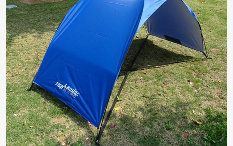 Verão ao ar Leve Portátil Shelter Praia Tenda Livre Jardim Sol Toldo Sombra Dossel Fácil Instalação Acampamento Pesca Caminhadas Sun 23 Esporte e Lazer