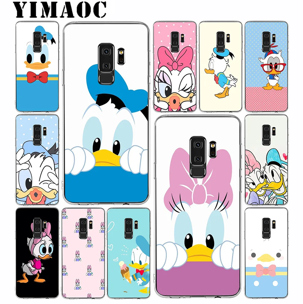 YIMAOC Donald Duck Soft Silicone Case for Samsung Galaxy A5 A6 Plus A7 A8 A9 2018 J3 J5 J6 J7 2016 2017 EU Version |